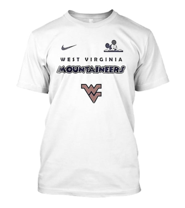 West Virginia Mountaineers Nike Mickey Mouse Ears WV T-Shirt