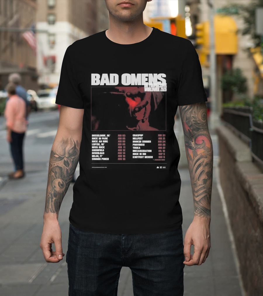 Bad Omens 2026 Worldwide Tour Dates T-Shirt