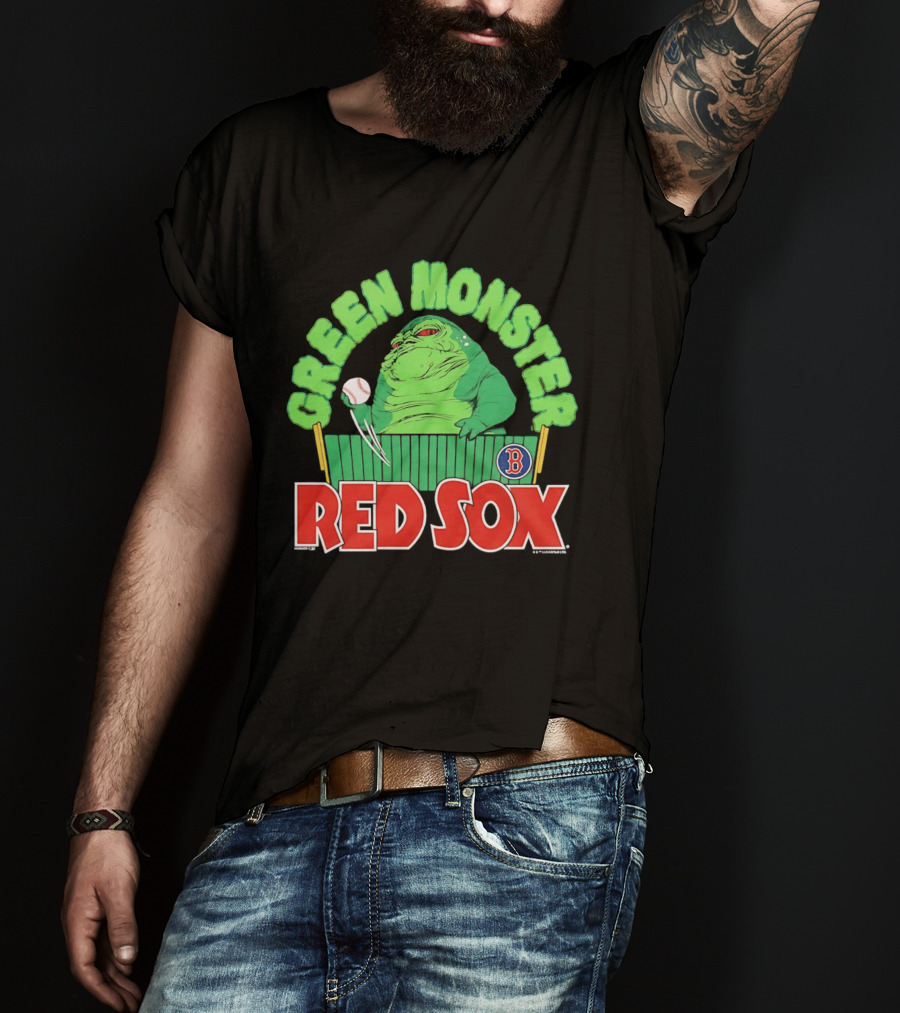 Boston Red Sox Green Monster Star Wars Hutt Baseball T-Shirt