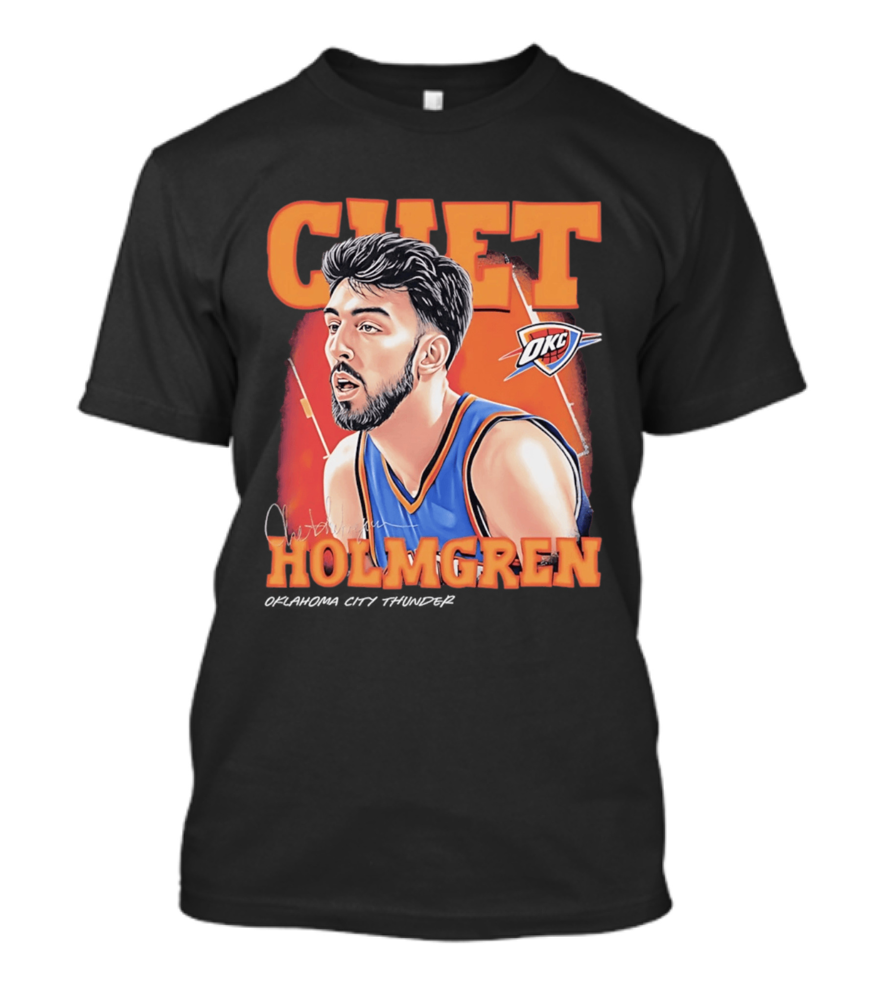 Chet Holmgren OKC Thunder 90s Airbrush T-Shirt