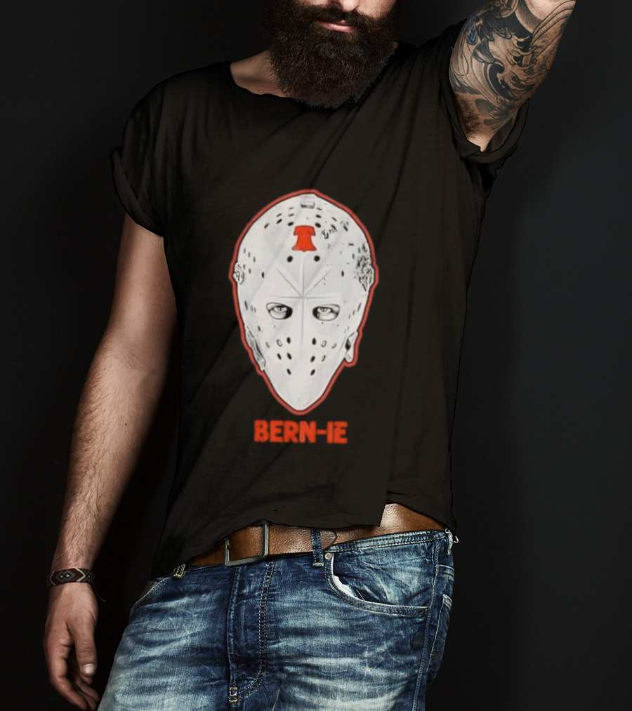 Bern Ie Philadelphia Hockey Liberty Bell Goalie Mask T-Shirt