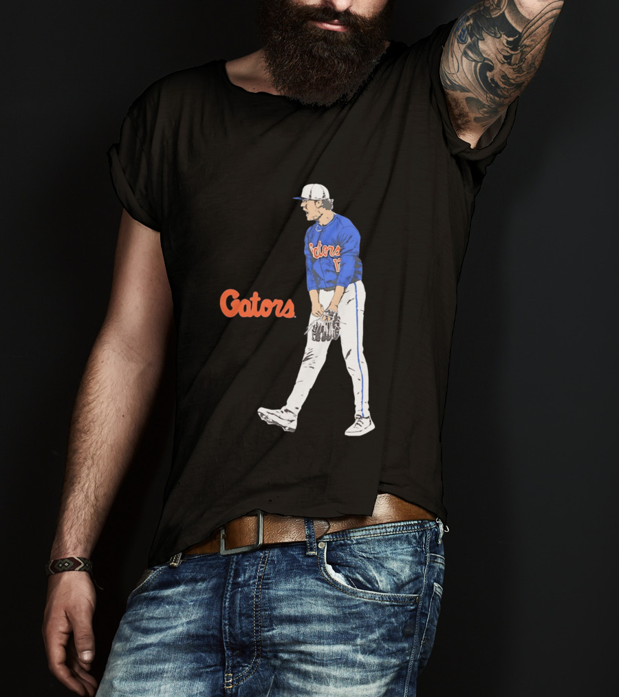 Liam Peterson Florida Gators Baseball Intense Scream Moment T-Shirt