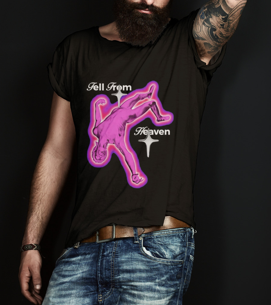 Falling From Heaven Pink Neon T-Shirt