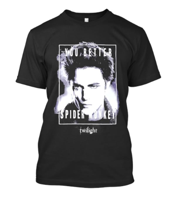 The Twilight Saga You Better Hold On Tight Spider Monkey Edward T-Shirt