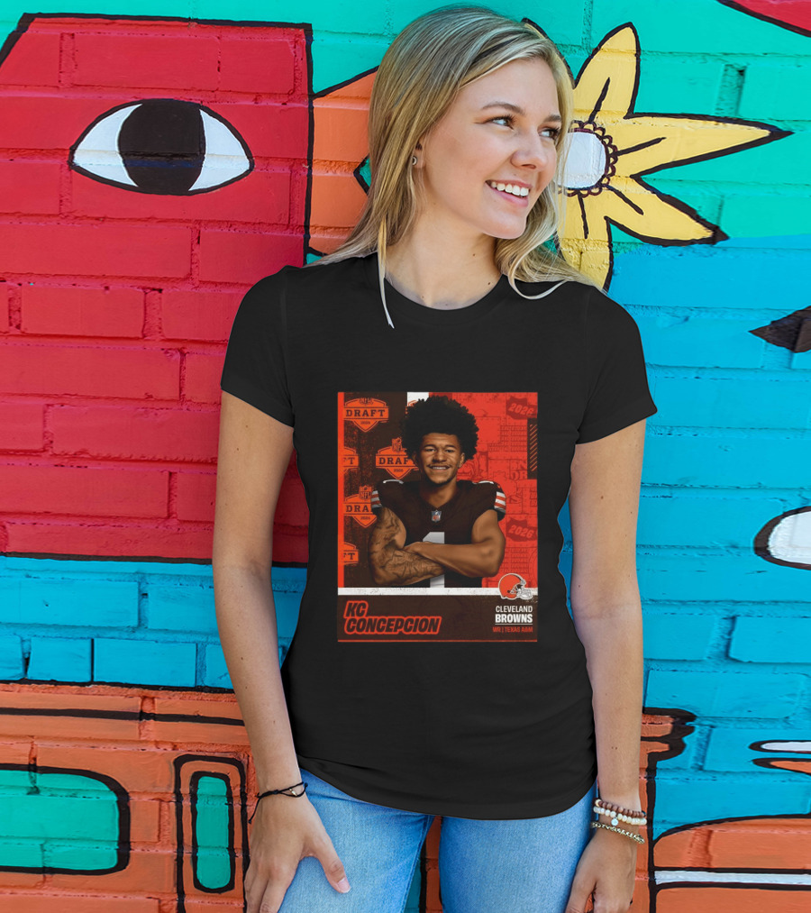 Cleveland Browns WR KC Concepcion 2026 NFL Draft Pick Texas A&M T-Shirt