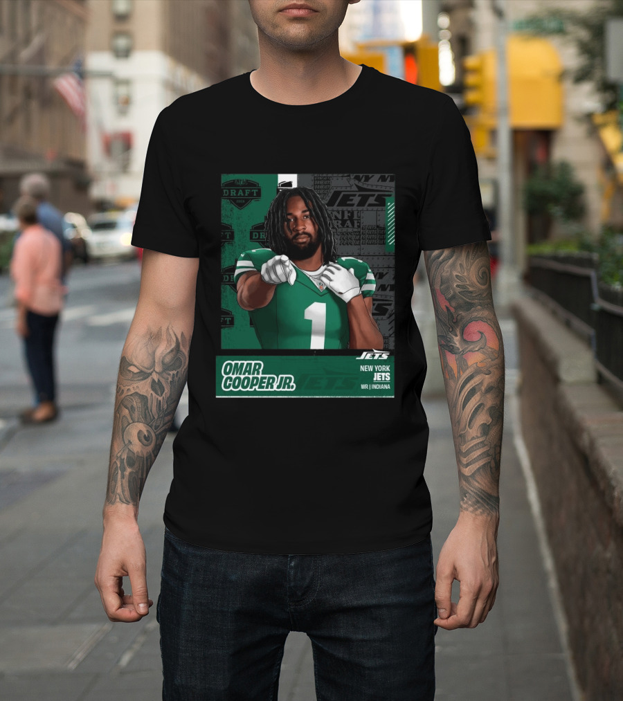 NFL Draft 2026 New York Jets Omar Cooper Jr Round 1 Pick 30 WR Indiana T-Shirt