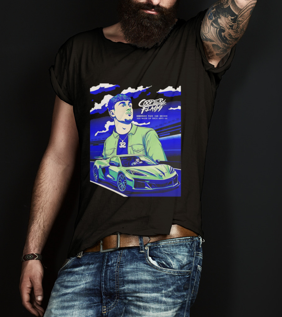 Cooper Flagg 2026 Honorary Pace Car Driver Nascar Cup Series Worth 400 T-Shirt