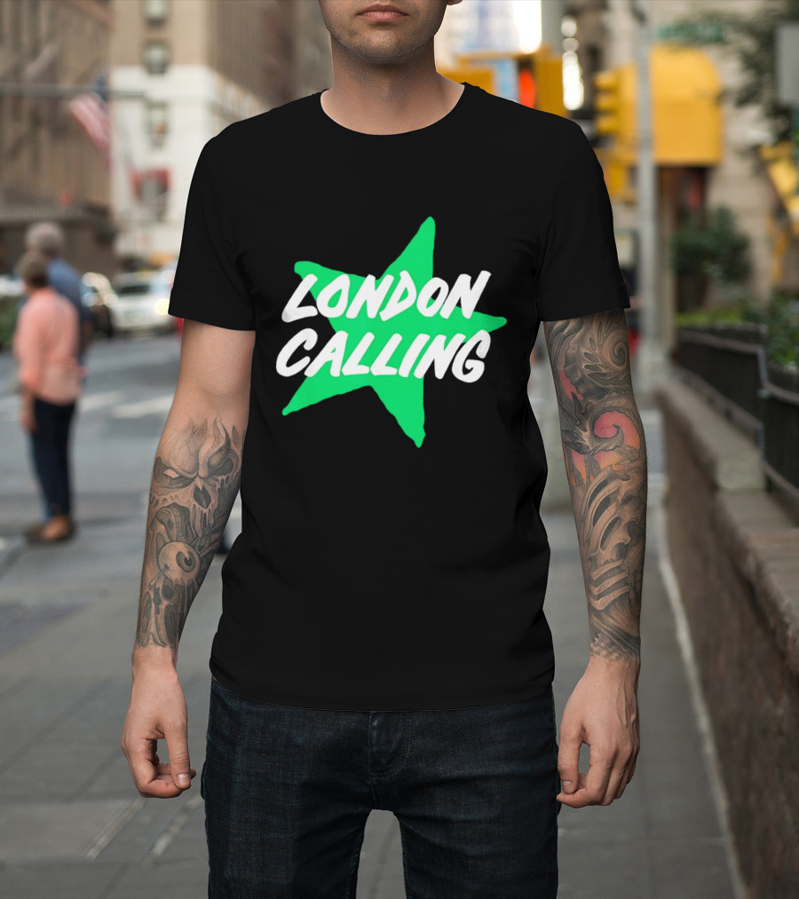 Dallas Stars London Calling The Clash Hockey Star T-Shirt