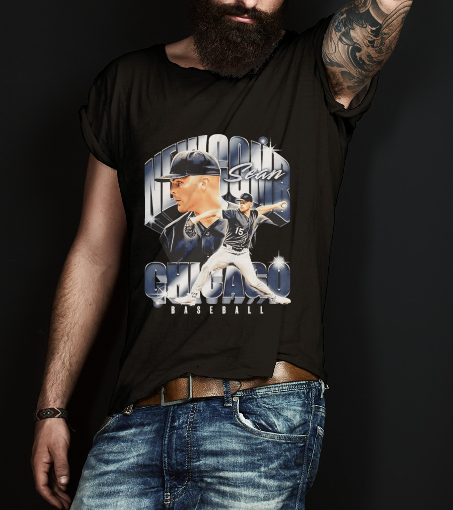 Sean Newcomb Chicago White Sox Pitcher Airbrush T-Shirt