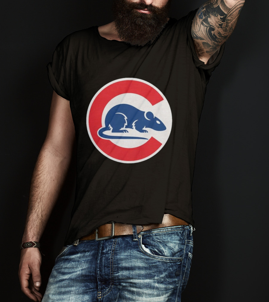 Wrigley Rats C Red And Blue Rat T-Shirt