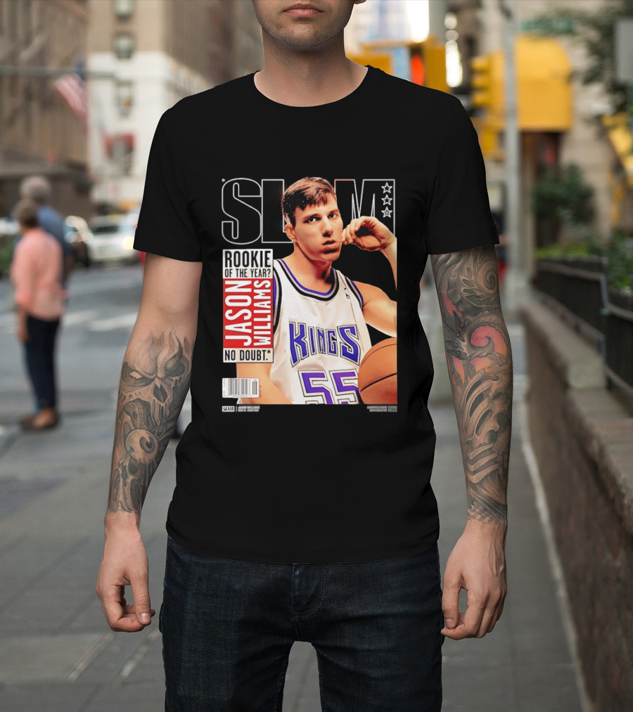 Jason Williams Rookie Of The Year No Doubt Sacramento Kings Slam Cover NBA T-Shirt