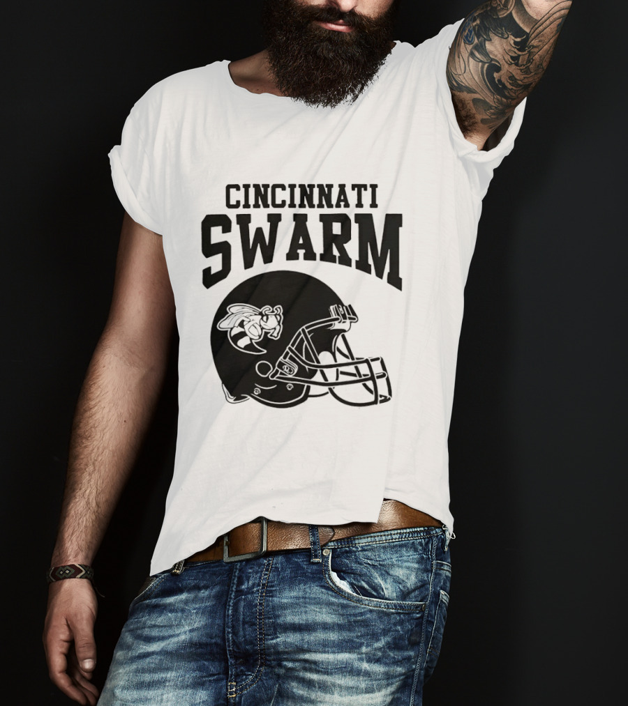 Cincinnati Swarm Hornet Football Helmet 2026 T-Shirt
