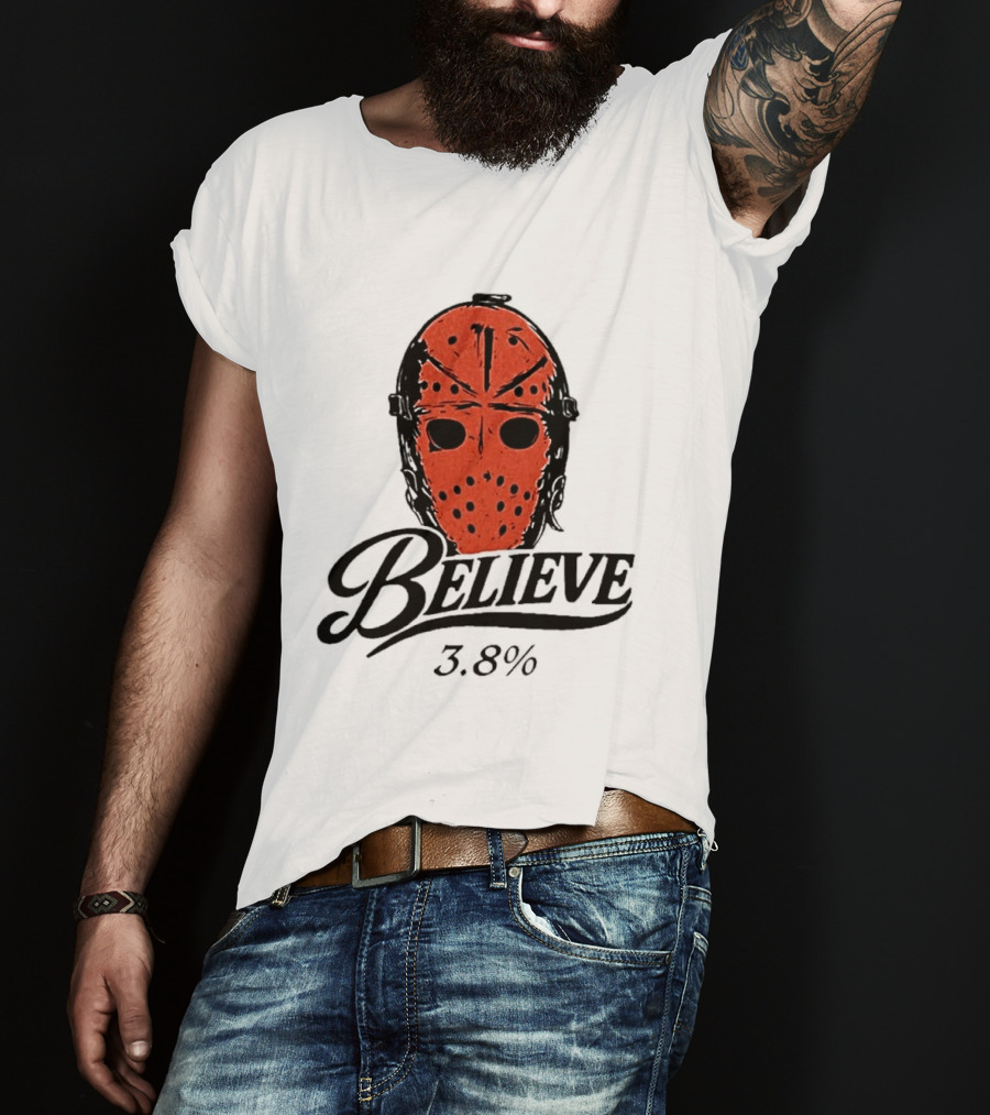 Philadelphia Flyers Believe 3.8% Jason Voorhees Mask T-Shirt