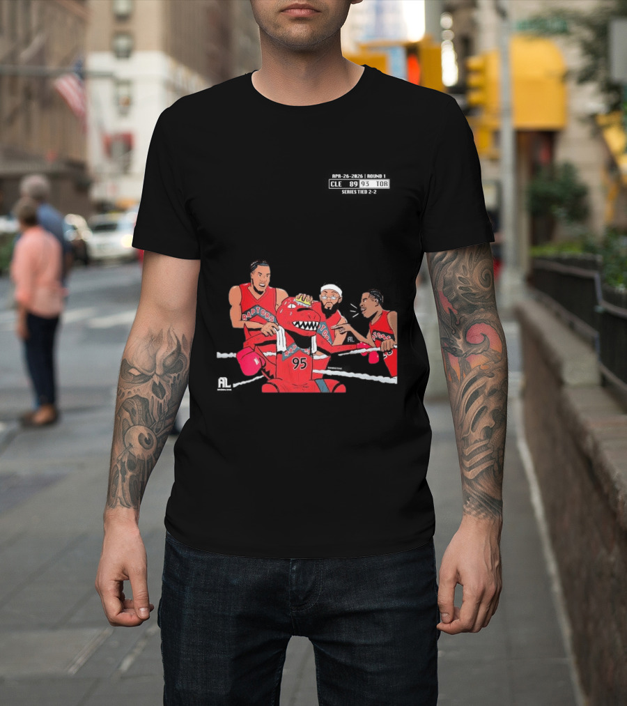 A Sketch After Every Raptors Game This Season 2026 Toronto Basketball Team Celebrates Victory In Classic Red Jerseys T-Shirt