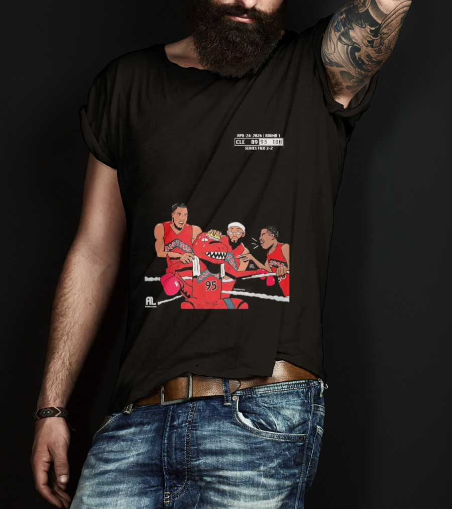 A Sketch After Every Raptors Game This Season 2026 Toronto Basketball Team Celebrates Victory In Classic Red Jerseys T-Shirt