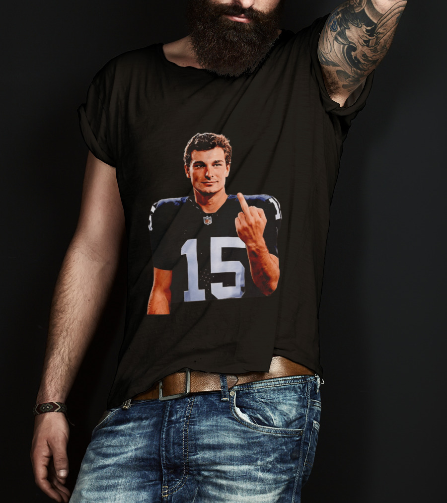 Las Vegas Raiders Fernando Mendoza 2026 Middle Finger Gesture T-Shirt
