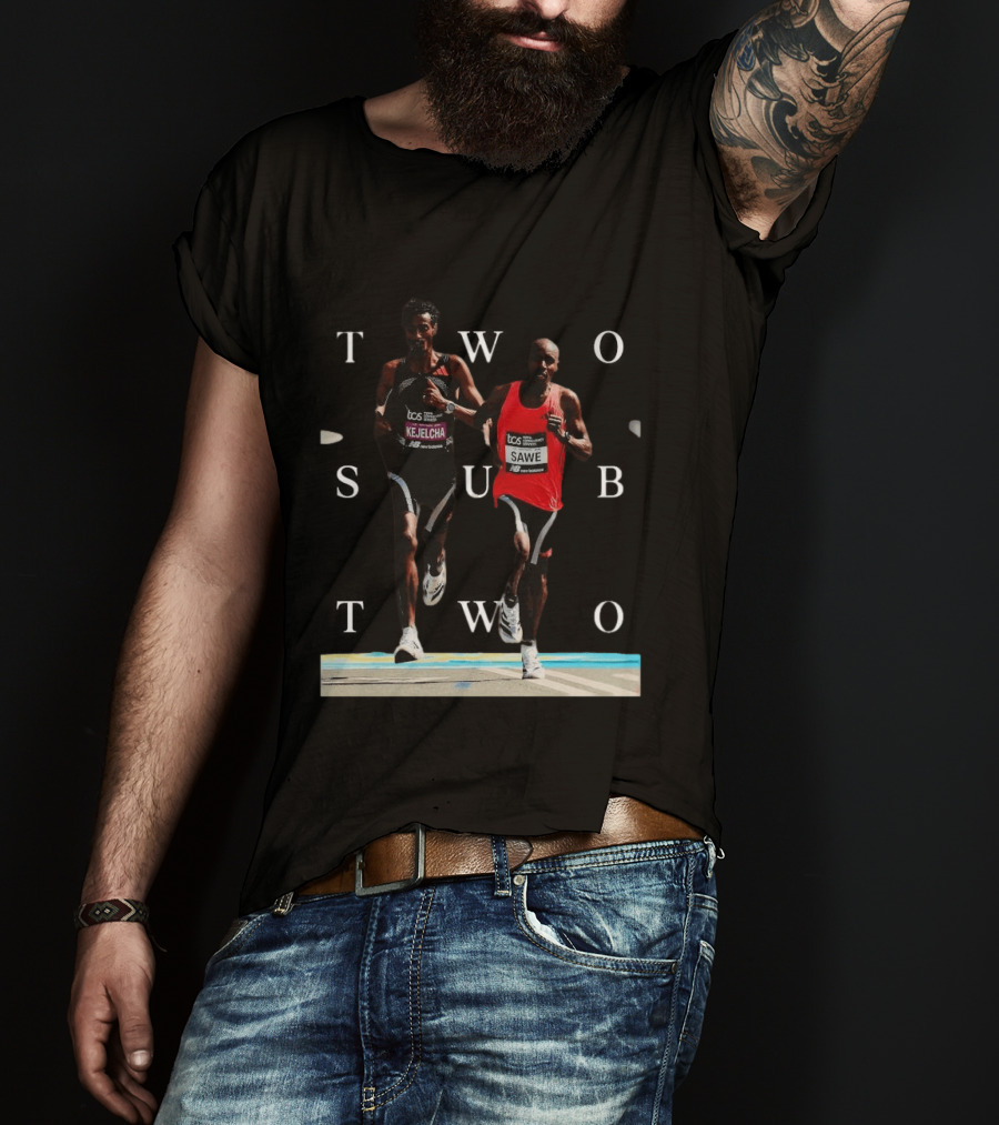TCS London Marathon Sabastian Sawe Kejelcha Two Sub Two T-Shirt