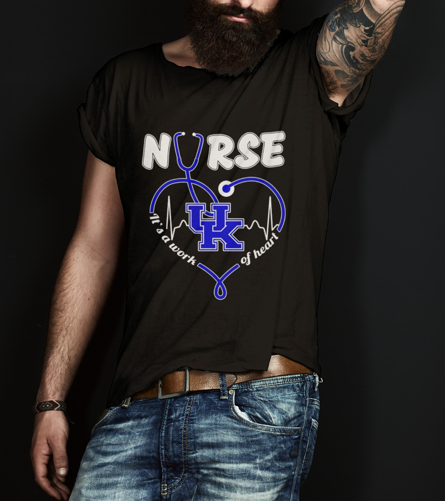 Nurse Kentucky Wildcats It's A Work Of Heart 2026 T-Shirt