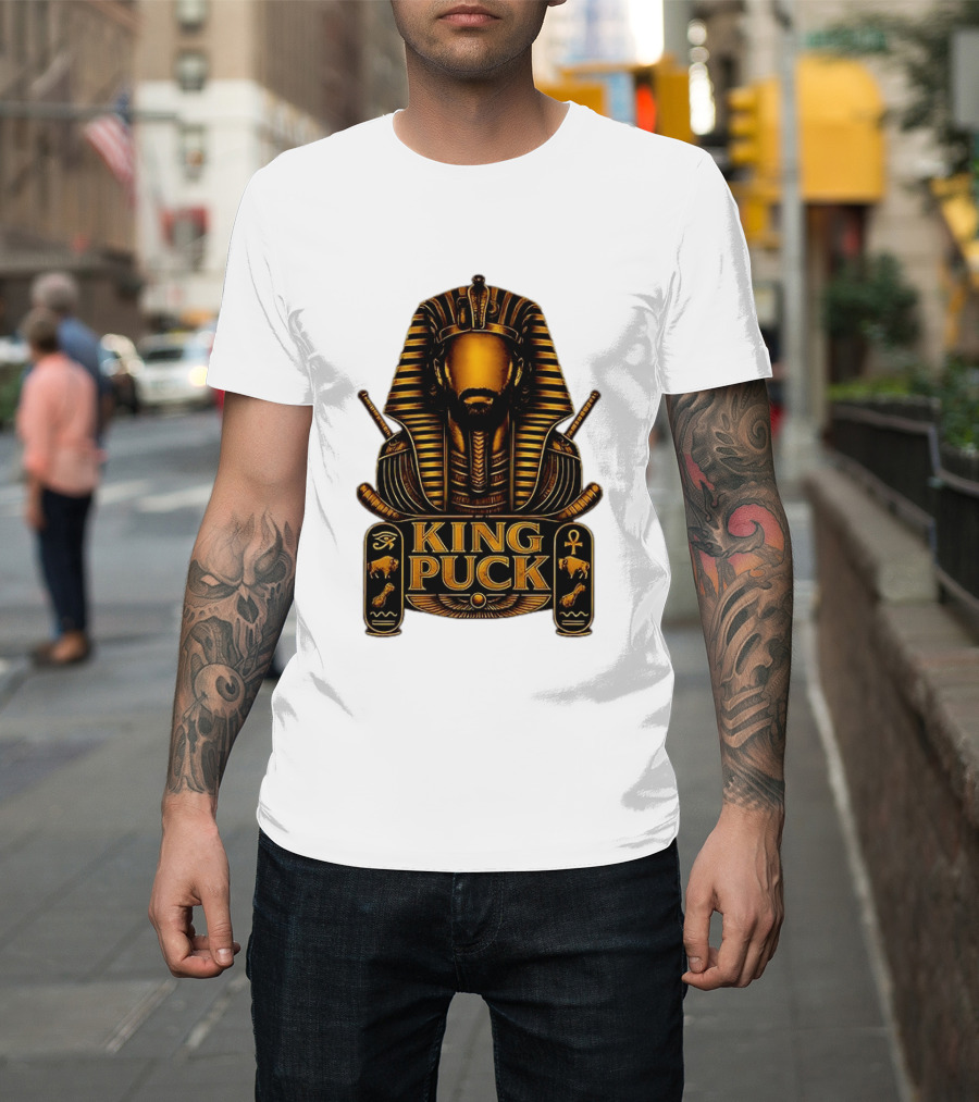 King Puck Pharaoh Buffalo Sabres Egyptian Hockey T-Shirt
