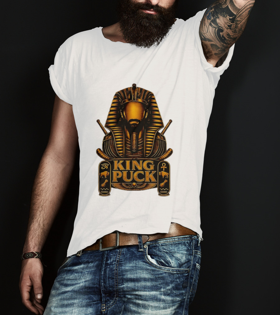 King Puck Pharaoh Buffalo Sabres Egyptian Hockey T-Shirt