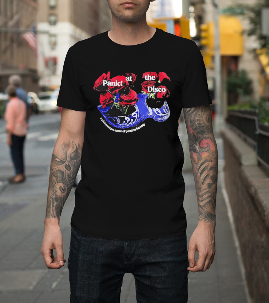 Panic At The Disco Rose Mask Passing Fantasy T-Shirt