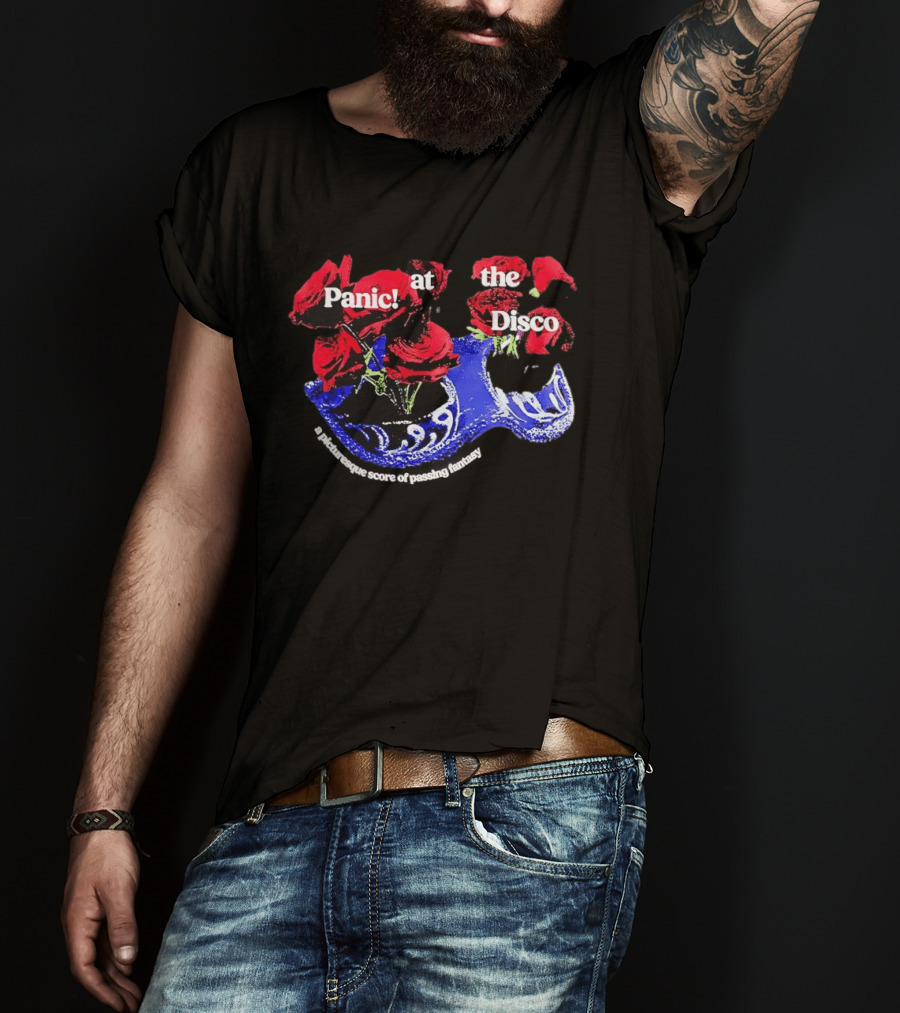 Panic At The Disco Rose Mask Passing Fantasy T-Shirt