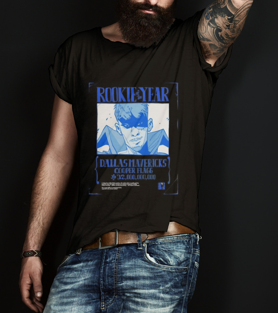 Rookie Of The Year Dallas Mavericks Cooper Flagg Basketball Fan T-Shirt