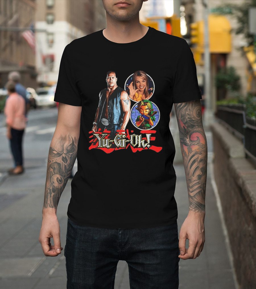 Dwayne Johnson Yu Gi Oh Legend Of Zelda Britney Spears T-Shirt