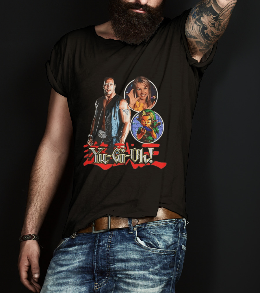 Dwayne Johnson Yu Gi Oh Legend Of Zelda Britney Spears T-Shirt