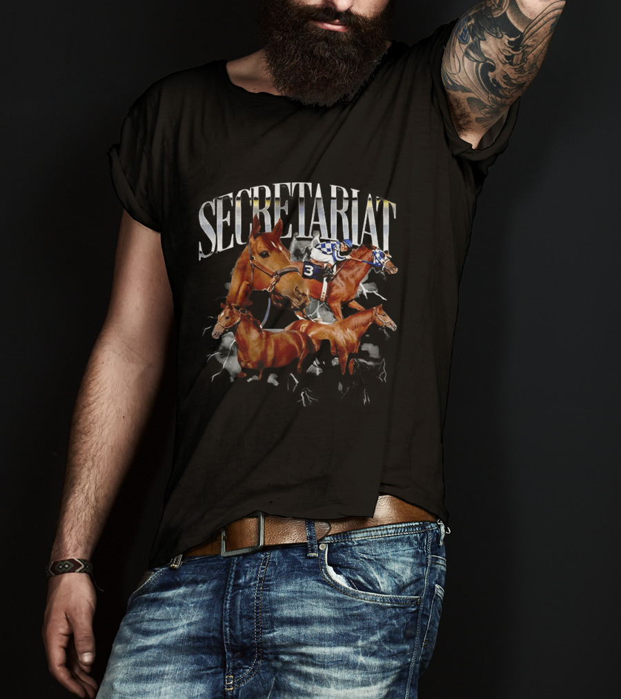Secretariat Kentucky Derby Champion Horse Racing Legend T-Shirt