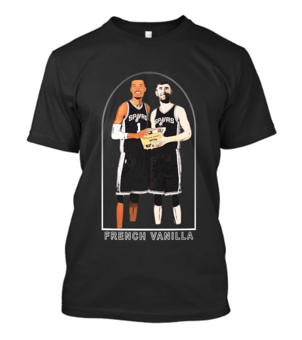 Spurs Duo French Vanilla Victor Wembanyama Luke Kornet Collaboration T-Shirt