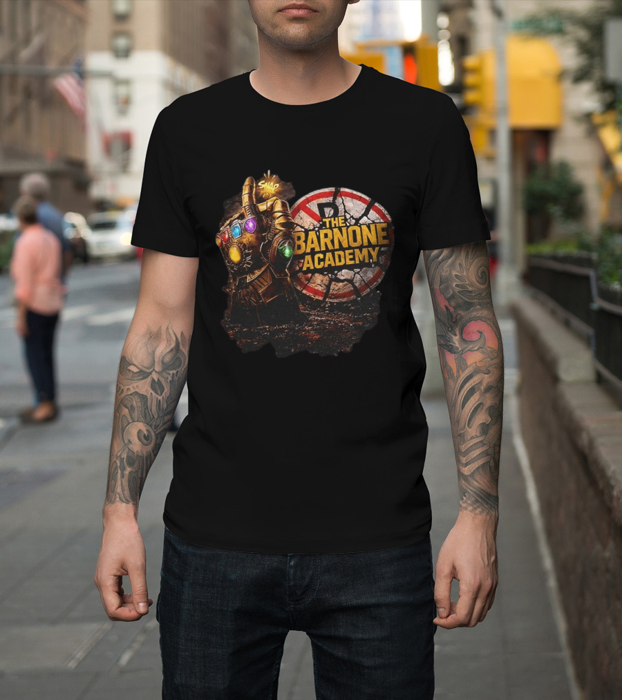 Thanos Snap Infinity Gauntlet Barnone Academy Avengers Marvel T-Shirt