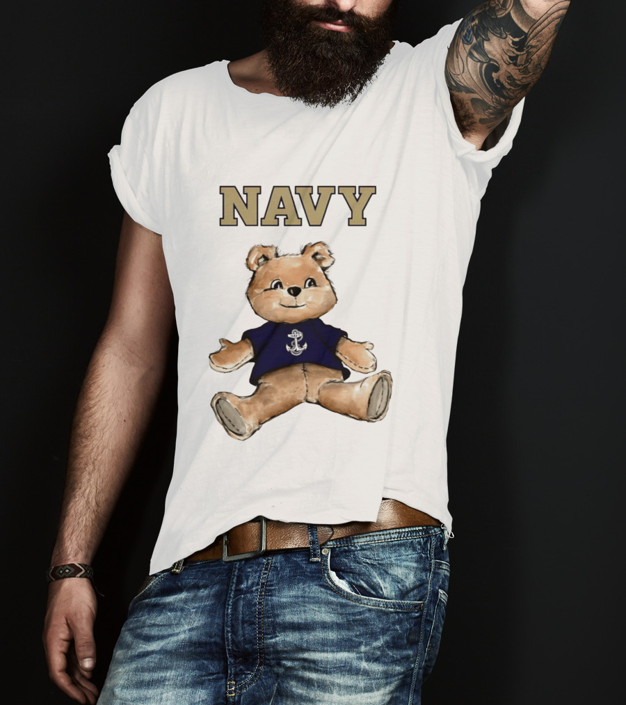 Navy Midshipmen Teddy Bear Anchor T-Shirt