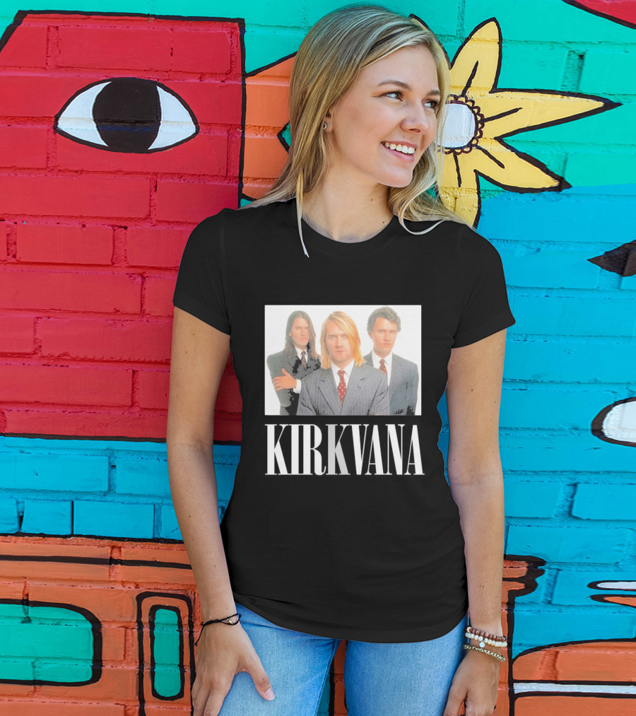 Kirkvana Grunge Band Members In Suits T-Shirt