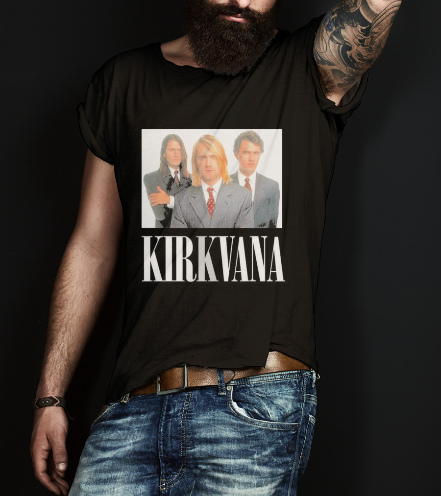 Kirkvana Grunge Band Members In Suits T-Shirt