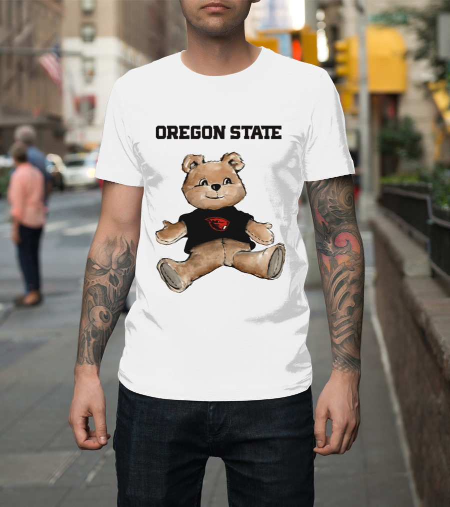 Oregon State Beavers Teddy Bear With Team T-Shirt