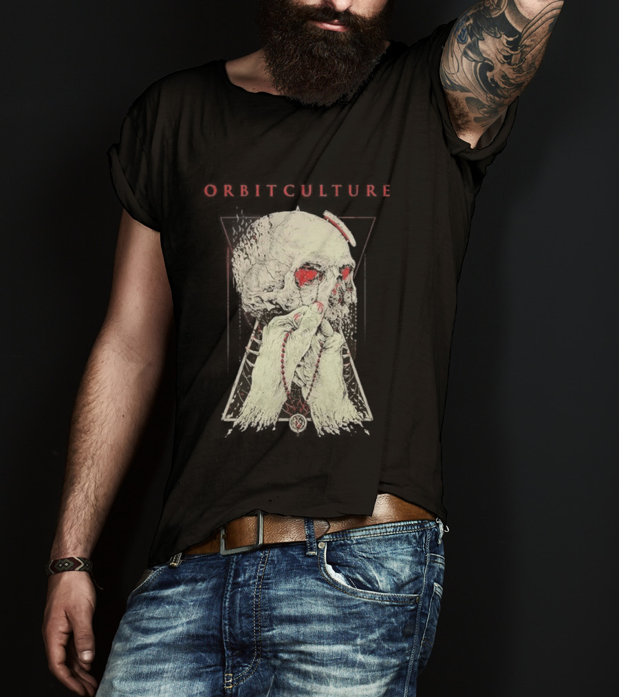 Orbit Culture Limited Chapter 1 The Might Red Fog Skull And Rosary T-Shirt