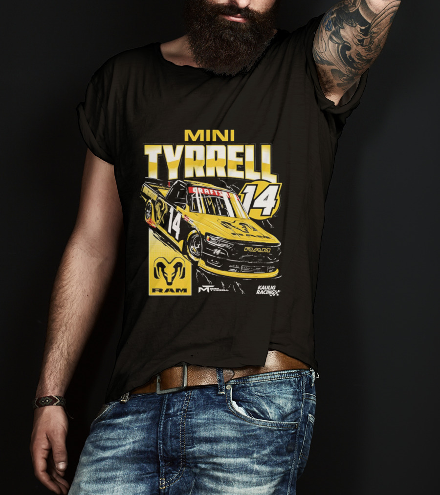 Mini Tyrell Kaulig Racing Ram NASCAR Craftsman 14 Car T-Shirt