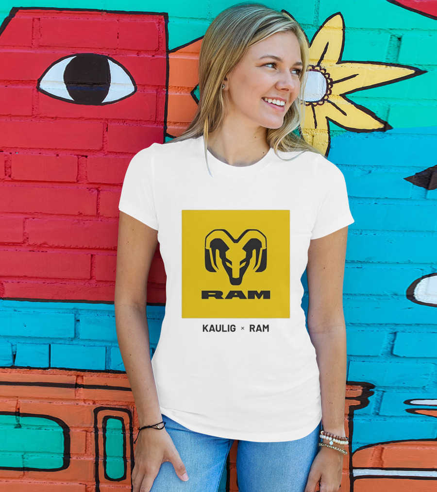KAULIG X RAM Bold Yellow Icon Collaboration T-Shirt