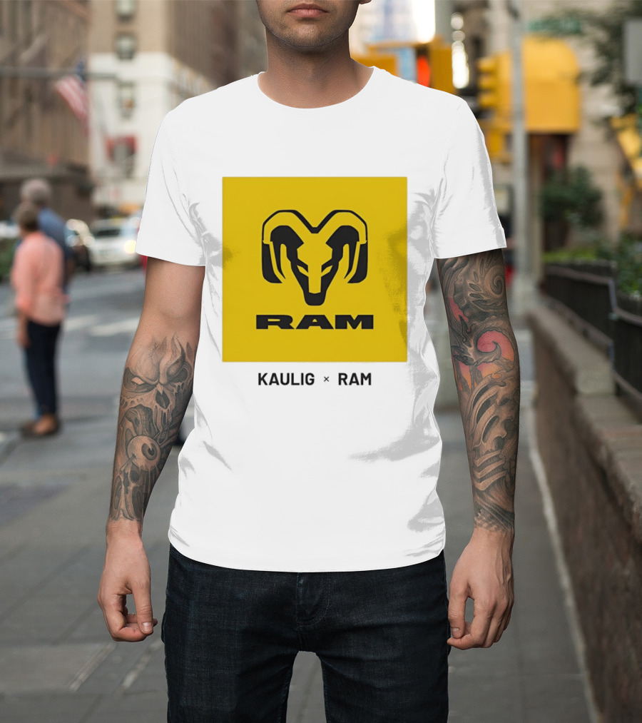 KAULIG X RAM Bold Yellow Icon Collaboration T-Shirt