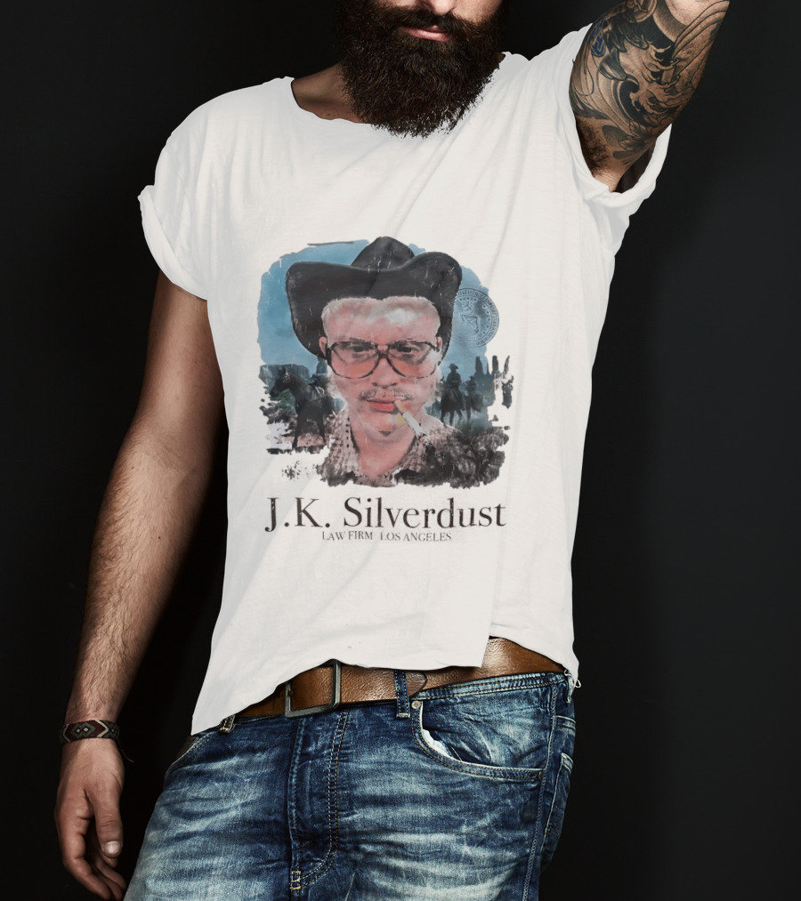 JK Silverdust Cowboy Los Angeles Vintage Style Smoking T-Shirt