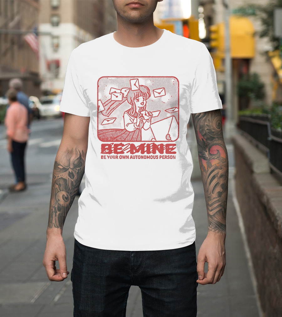 Kagome Higurashi Be Mine Be Your Own Autonomous Person With Floating Envelopes T-Shirt