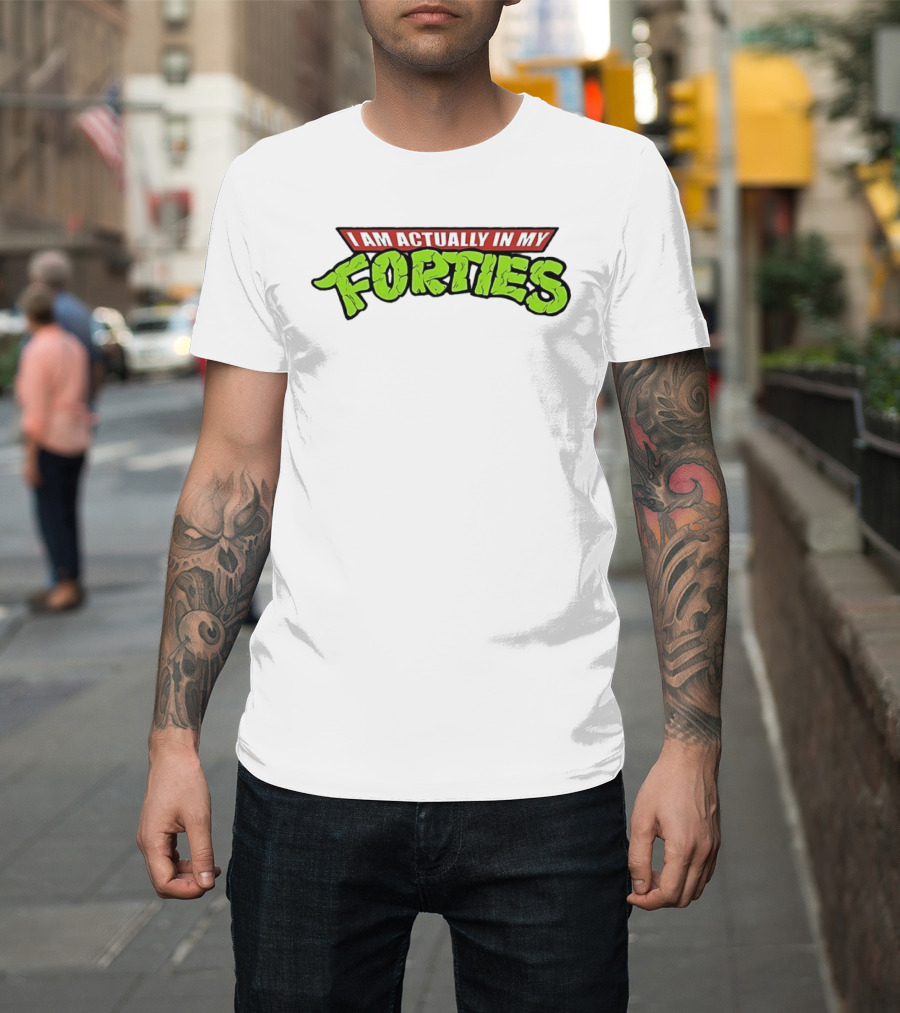 I Am Actually In My Forties Retro Hero T-Shirt