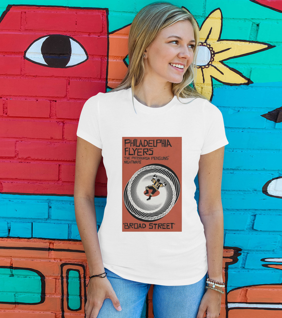 Philadelphia Flyers Broad Street Rivalry The Pittsburgh Penguins Nightmare T-Shirt
