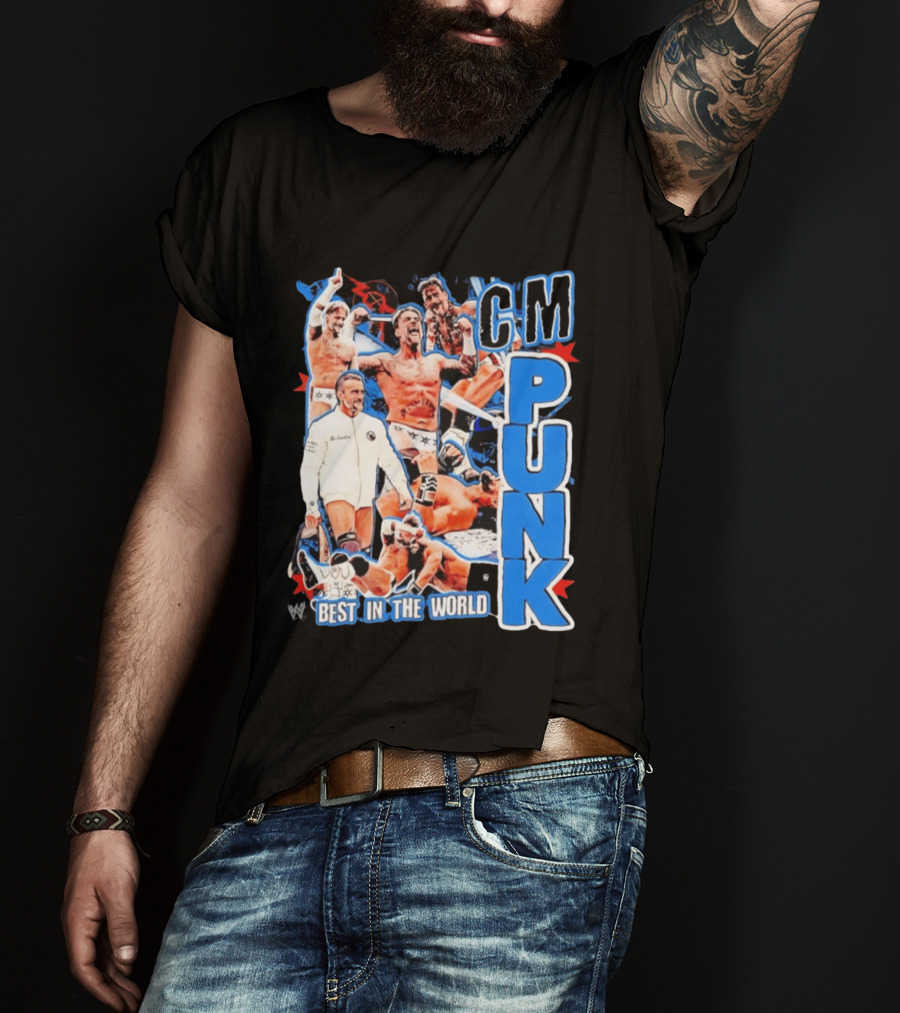 CM Punk Best In The World Pro Wrestling Collage CM Punk T-Shirt