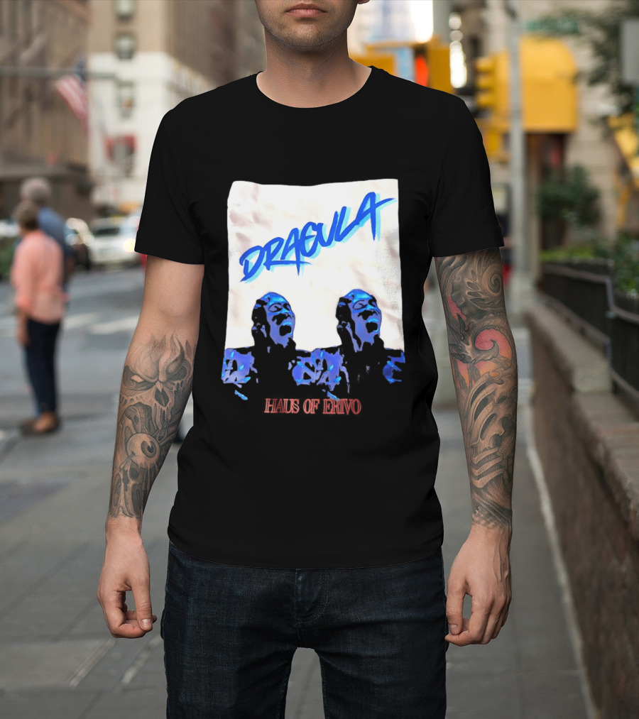 Cynthia Erivo Dracula Haus Of Erivo Blue Artistic T-Shirt