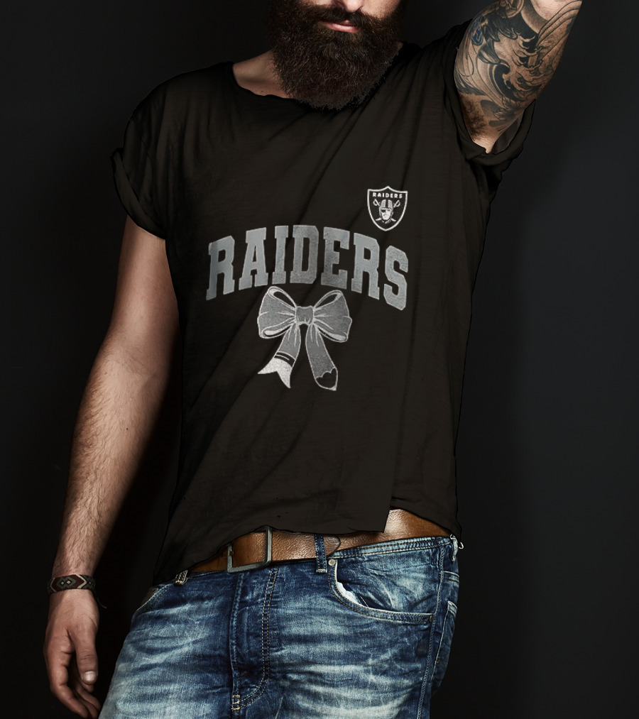 Las Vegas Raiders Retired Teacher Loves Her Ribbon T-Shirt