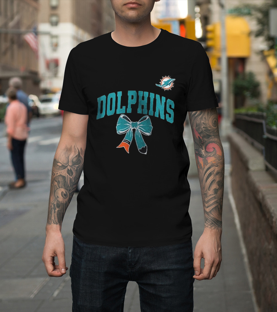 Miami Dolphins Dolphins Ribbon T-Shirt