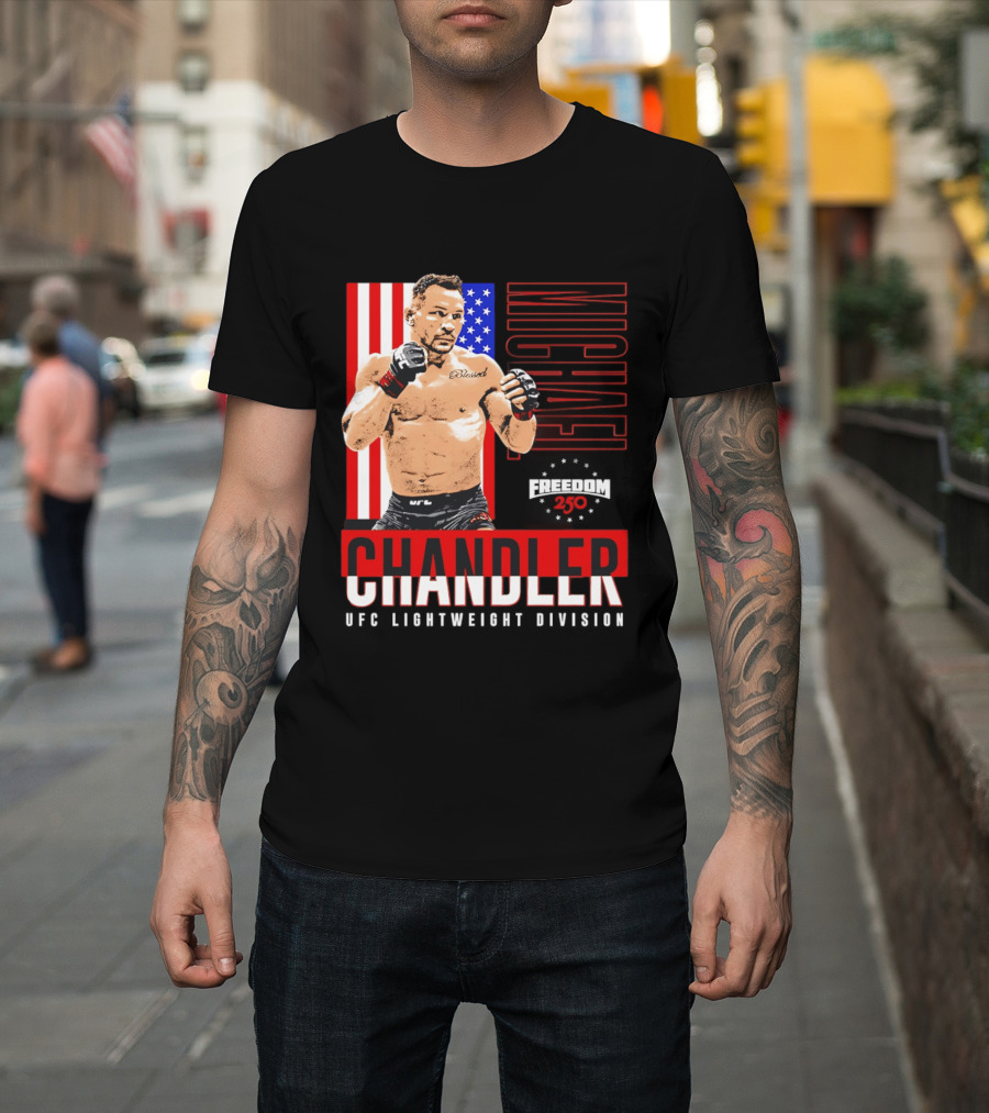 Michael Chandler UFC 250 Blessed American Flag T-Shirt