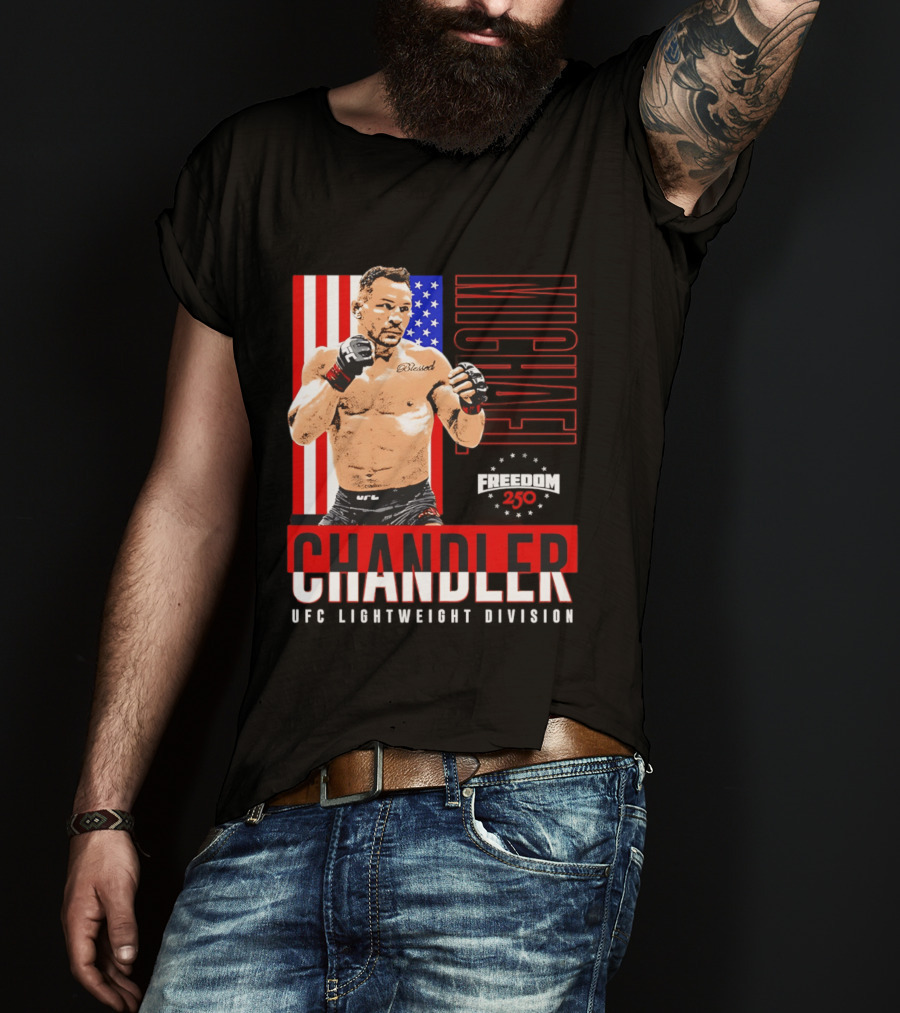 Michael Chandler UFC 250 Blessed American Flag T-Shirt